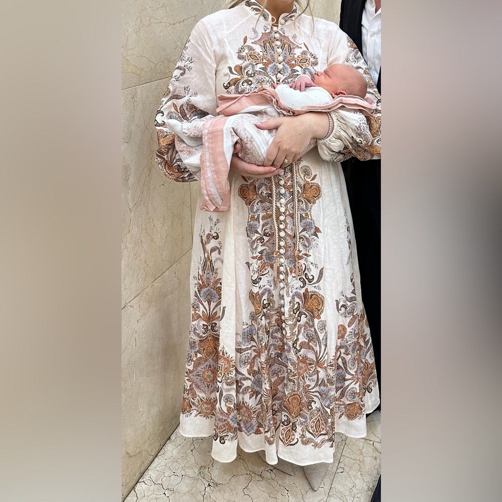 Zimmerman linen long sleeve dress